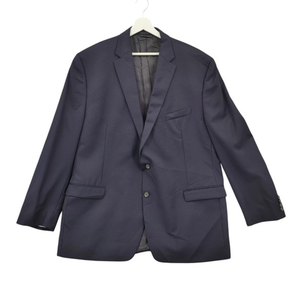 Ralph Lauren LRL Mens Classic Preppy Blazer Jacket 50L Navy 100% Wool Sport Coat